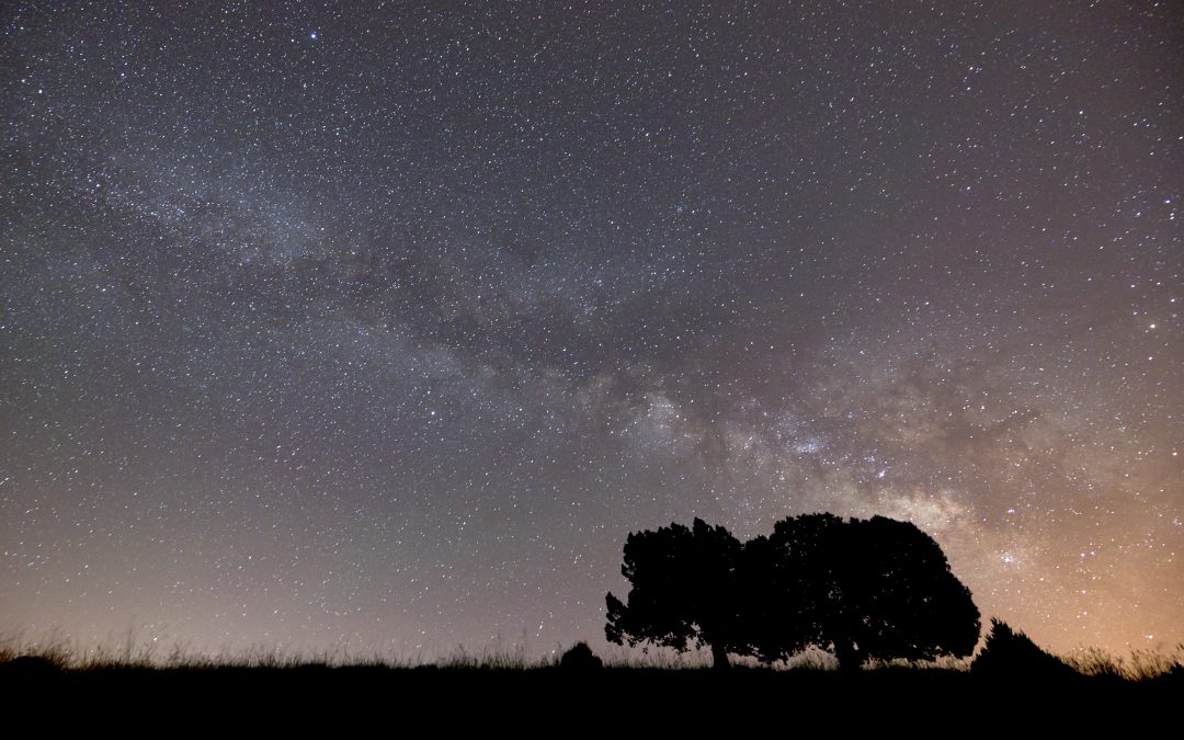 The Milky Way is visible to the naked eye