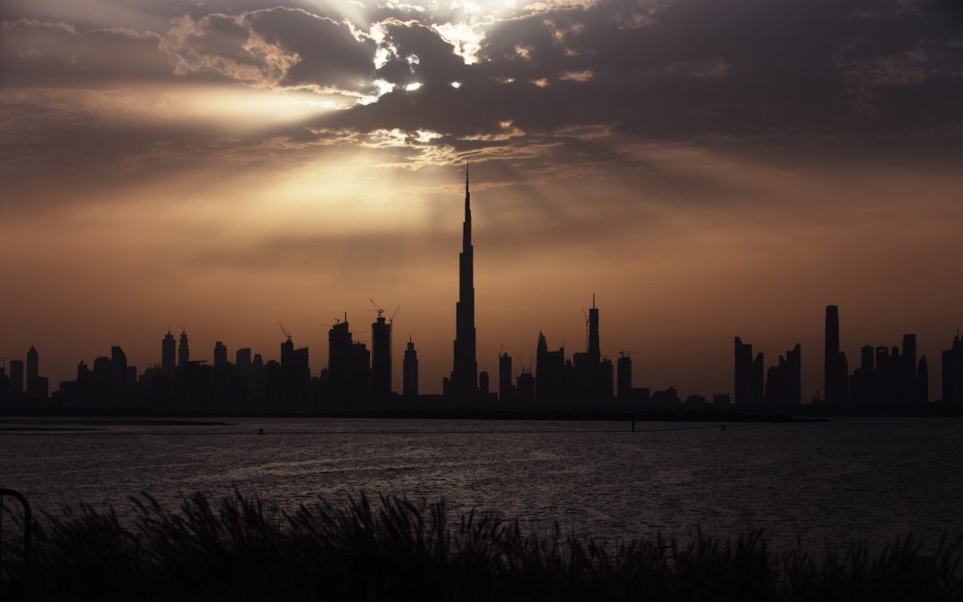 Het hoogste gebouw ter wereld is de Burj Khalifa in Dubai