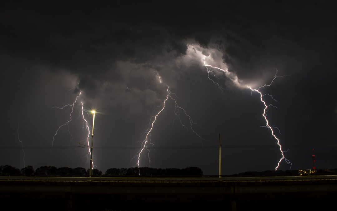 Lightning produces ozone